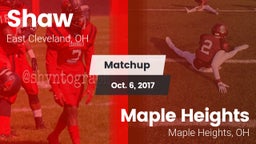 Matchup: Shaw vs. Maple Heights  2017