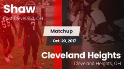 Matchup: Shaw vs. Cleveland Heights  2017