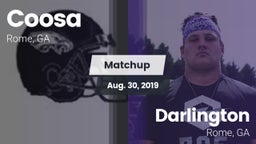 Matchup: Coosa vs. Darlington  2019