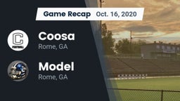 Recap: Coosa  vs. Model  2020