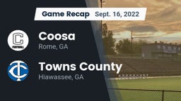 Recap: Coosa  vs. Towns County  2022