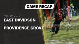 Recap: East Davidson  vs. Providence Grove  2016