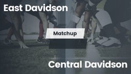Matchup: East Davidson vs. Central Davidson  2016