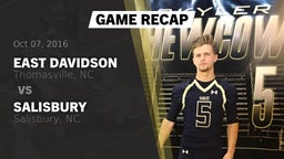 Recap: East Davidson  vs. Salisbury  2016