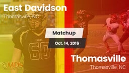 Matchup: East Davidson vs. Thomasville  2016