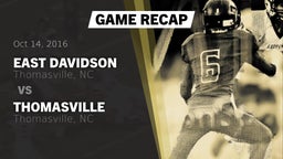 Recap: East Davidson  vs. Thomasville  2016