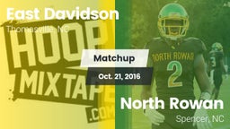 Matchup: East Davidson vs. North Rowan  2016