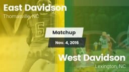 Matchup: East Davidson vs. West Davidson  2016