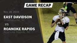 Recap: East Davidson  vs. Roanoke Rapids  2016