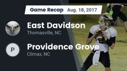 Recap: East Davidson  vs. Providence Grove  2017