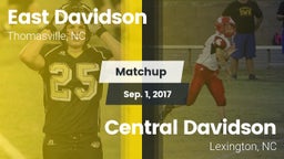 Matchup: East Davidson vs. Central Davidson  2017