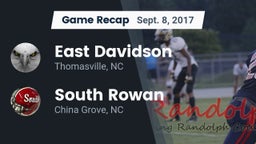 Recap: East Davidson  vs. South Rowan  2017