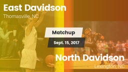 Matchup: East Davidson vs. North Davidson  2017