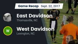 Recap: East Davidson  vs. West Davidson  2017