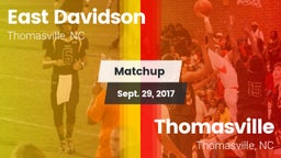 Matchup: East Davidson vs. Thomasville  2017