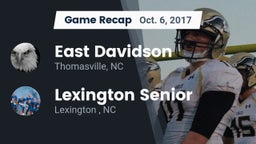 Recap: East Davidson  vs. Lexington Senior  2017