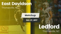 Matchup: East Davidson vs. Ledford  2017