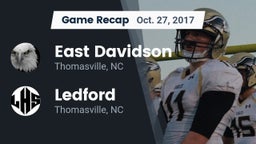 Recap: East Davidson  vs. Ledford  2017