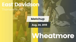 Matchup: East Davidson vs. Wheatmore  2018