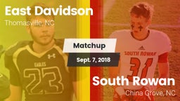 Matchup: East Davidson vs. South Rowan  2018