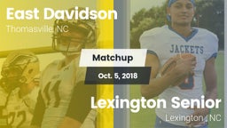 Matchup: East Davidson vs. Lexington Senior  2018