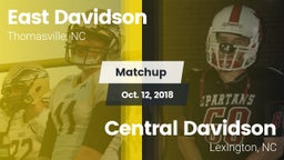 Matchup: East Davidson vs. Central Davidson  2018