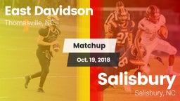 Matchup: East Davidson vs. Salisbury  2018