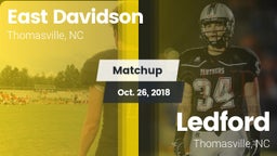 Matchup: East Davidson vs. Ledford  2018