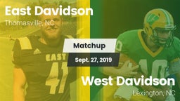 Matchup: East Davidson vs. West Davidson  2019