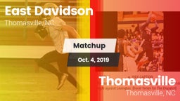 Matchup: East Davidson vs. Thomasville  2019