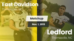Matchup: East Davidson vs. Ledford  2019