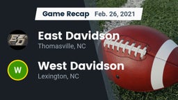 Recap: East Davidson  vs. West Davidson  2021