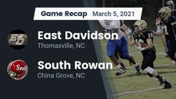 Recap: East Davidson  vs. South Rowan  2021