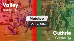 Matchup: Valley vs. Guthrie  2016