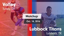 Matchup: Valley vs. Lubbock Titans 2016