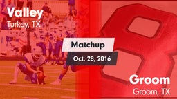 Matchup: Valley vs. Groom  2016