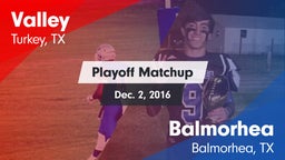 Matchup: Valley vs. Balmorhea  2016