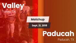 Matchup: Valley vs. Paducah  2018