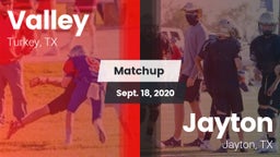 Matchup: Valley vs. Jayton  2020