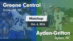 Matchup: Greene Central vs. Ayden-Grifton  2016