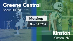 Matchup: Greene Central vs. Kinston  2016