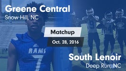 Matchup: Greene Central vs. South Lenoir  2016