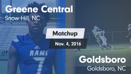 Matchup: Greene Central vs. Goldsboro  2016