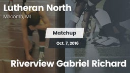 Matchup: Lutheran North vs. Riverview Gabriel Richard 2016