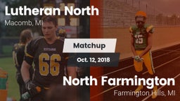 Matchup: Lutheran North vs. North Farmington  2018