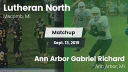 Matchup: Lutheran North vs. Ann Arbor Gabriel Richard  2019