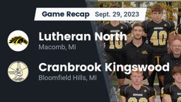 Recap: Lutheran North  vs. Cranbrook Kingswood  2023