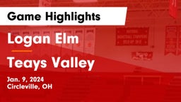 Logan Elm  vs Teays Valley  Game Highlights - Jan. 9, 2024