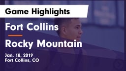 Fort Collins  vs Rocky Mountain  Game Highlights - Jan. 18, 2019