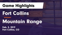 Fort Collins  vs Mountain Range  Game Highlights - Feb. 5, 2019